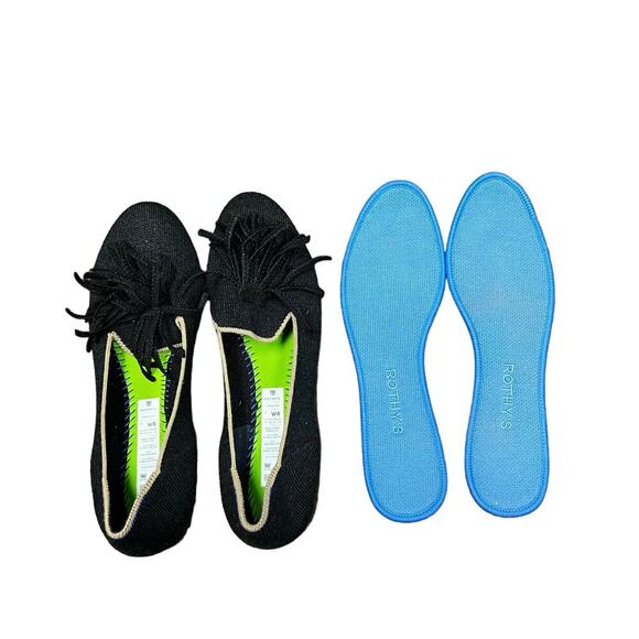 Rothy’s Merino Tassel Loafer in Black Diamond Women’s Size‎ 8 - Picture 9 of 10